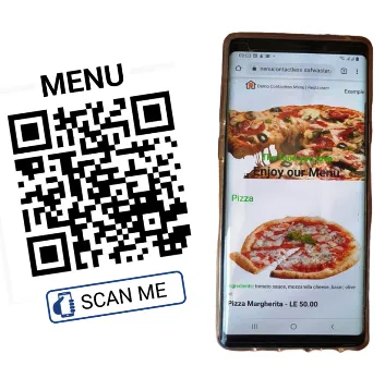 Contactless Menu — QR code and smartphone menu